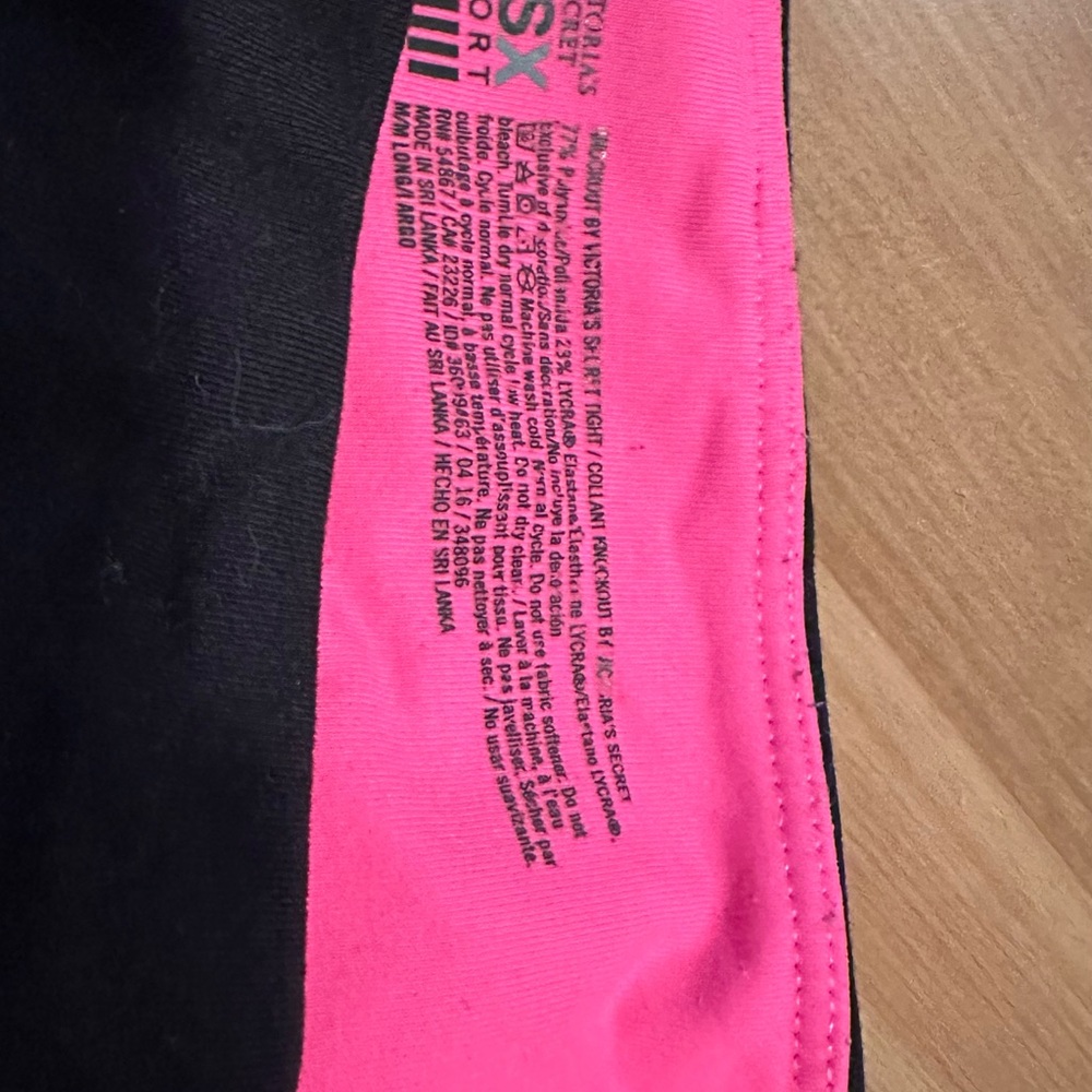 Women’s Black and Pink Leggings - Picture 3 of 3